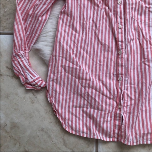Old Navy The Classic Shirt in Pink Stripes - Picture 3 of 5